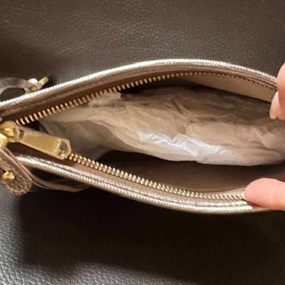 NWOT Brahmin Metallic Melbourne Shoulder Bag - Picture 7 of 13
